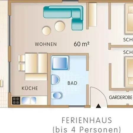 Vakantiehuis Ferienhaus Fur Bis Zu 4 Personen Zur Waldseite - #125247